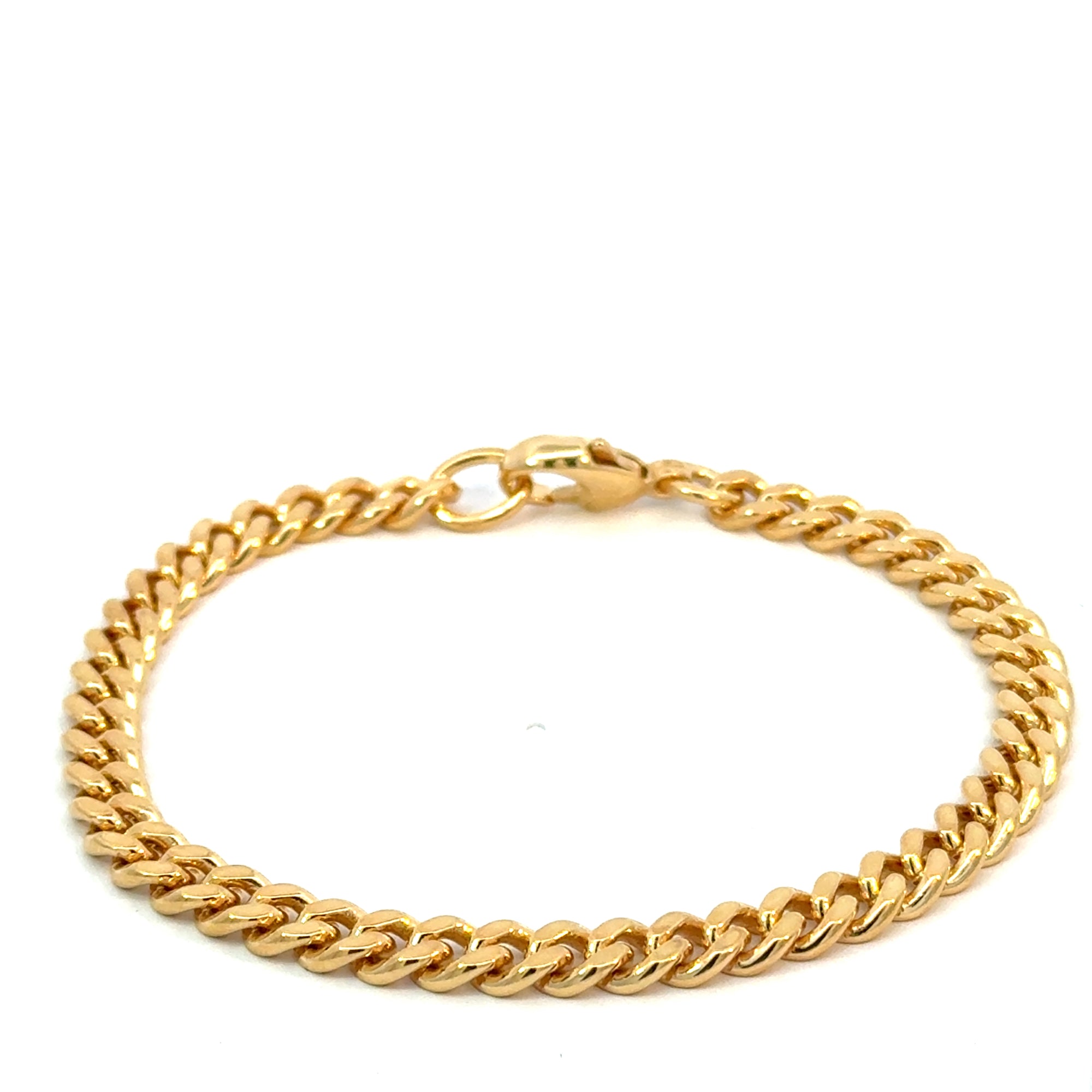 Bracelet Panzer in Silber vergoldet