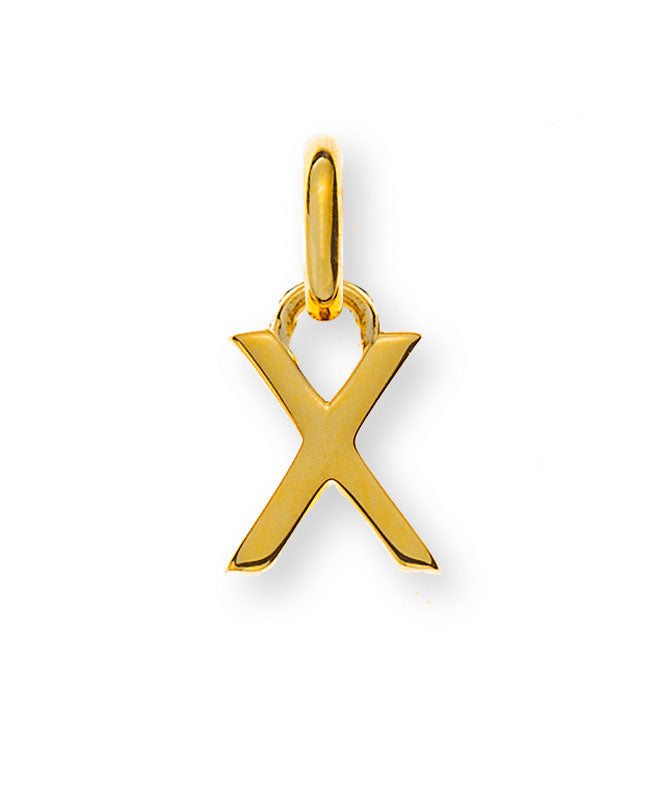 Anhänger Buchstabe &quot;X&quot; in Gelbgold 18kt