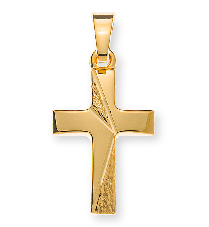 Anhänger Kreuz in Gelbgold 18kt