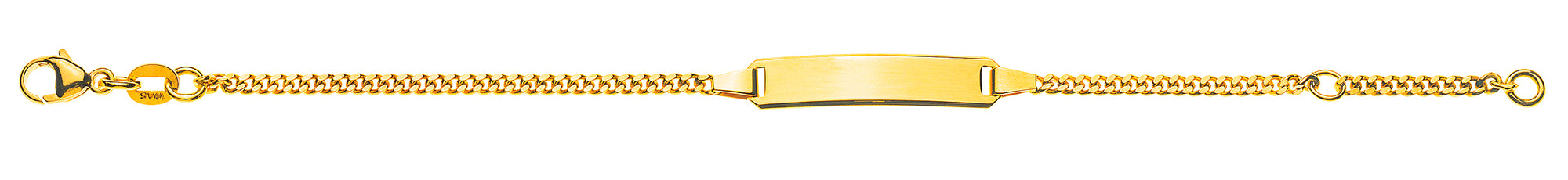 Bébé Bracelet Panzer geschliffen Gelbgold 9kt