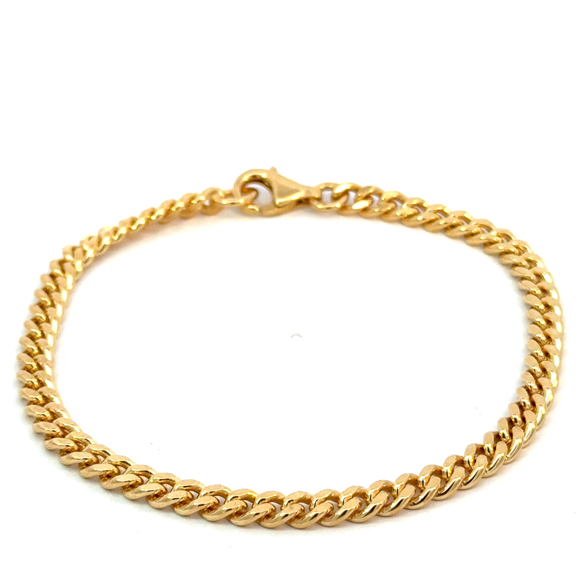 Bracelet Panzer in Silber vergoldet