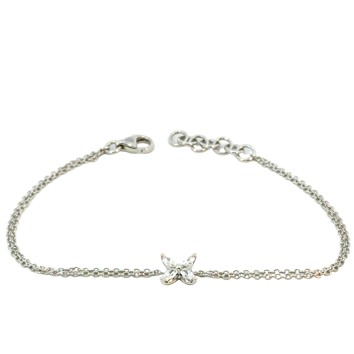 Bracelet in Weissgold 18kt mit Diamant