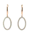 Ohrhänger in Rosegold 18kt mit Brillanten