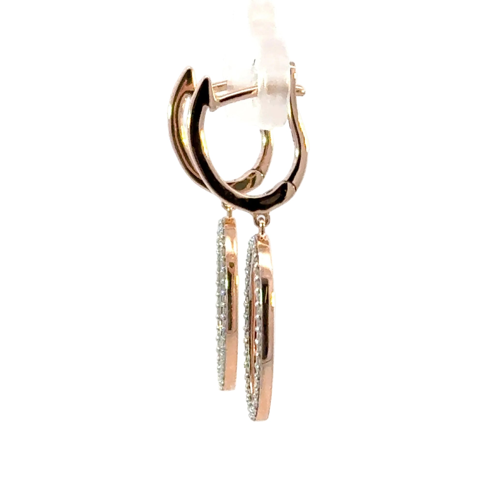 Ohrhänger in Rosegold 18kt mit Brillanten