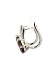 Ohrstecker in Silber mit Rauchquarz und Zirkonia