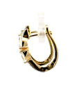 Creolen in Gelbgold 18kt mit Brillanten und Topas