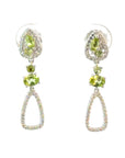 Ohrhänger in Silber mit Peridot und Zirkonia