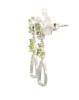 Ohrhänger in Silber mit Peridot und Zirkonia