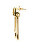 Ohrhänger in Silber vergoldet mit Zirkonia