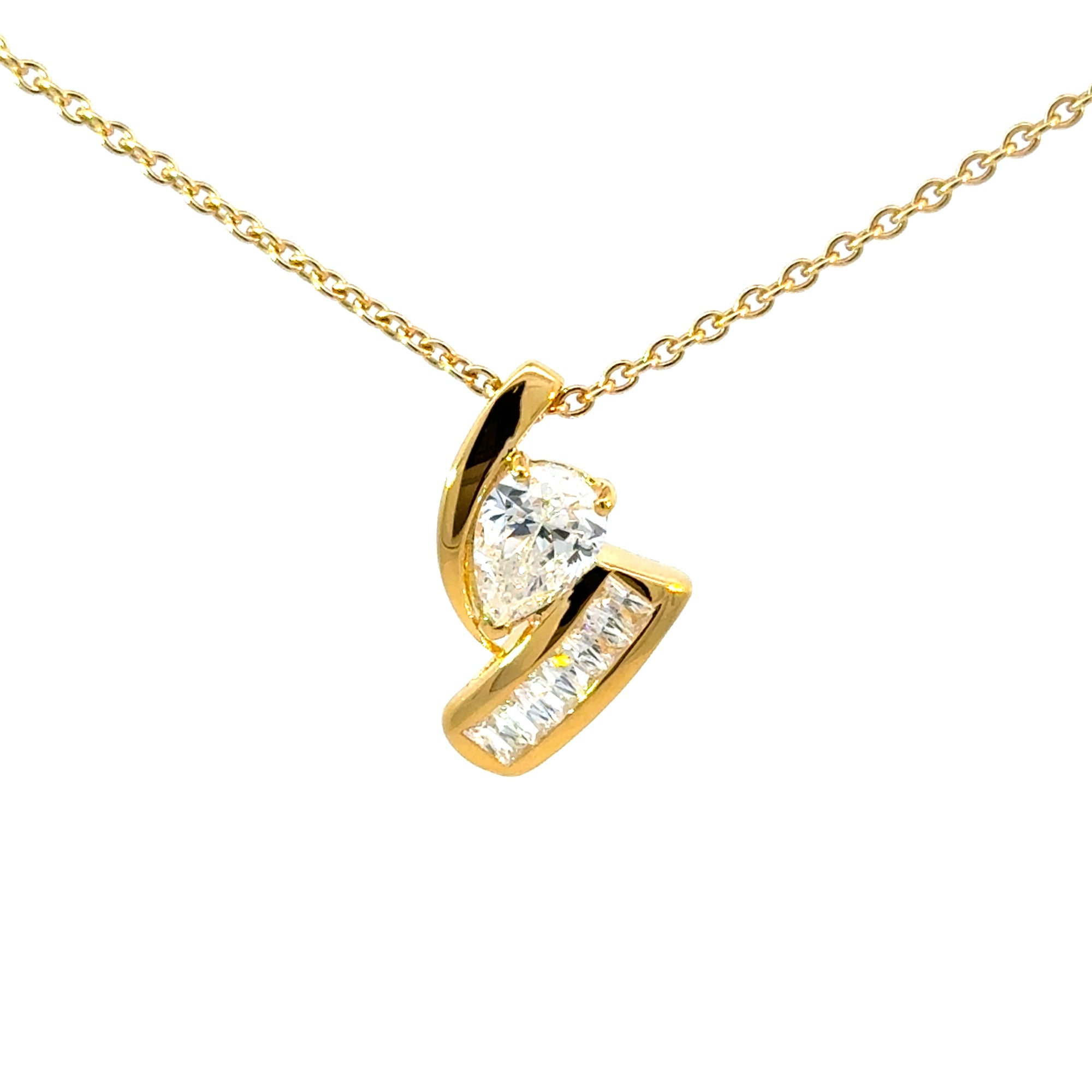 Anhänger in Silber vergoldet mit Zirkonia