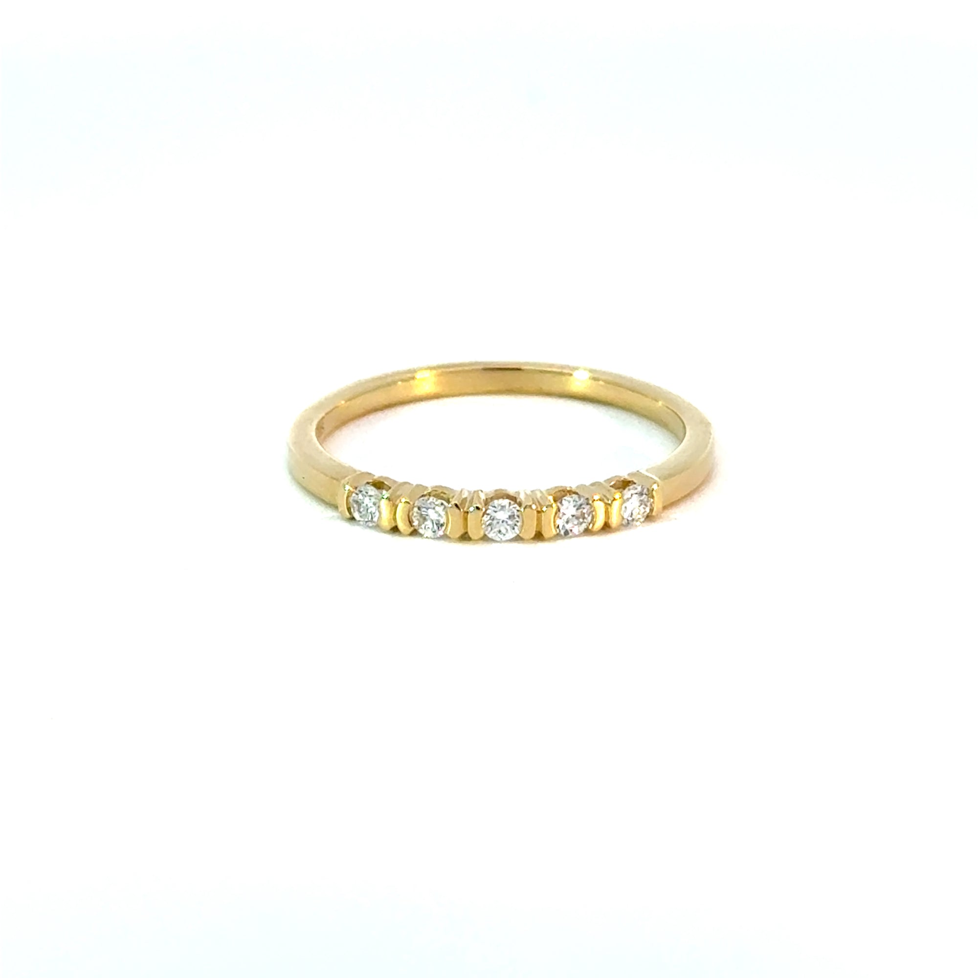 Ring in Gelbgold 18kt mit Brillanten