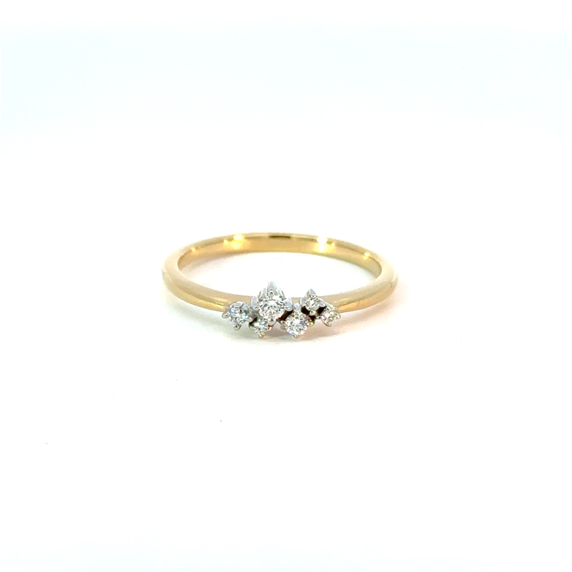 Ring in Gelbgold 18kt mit Brillanten