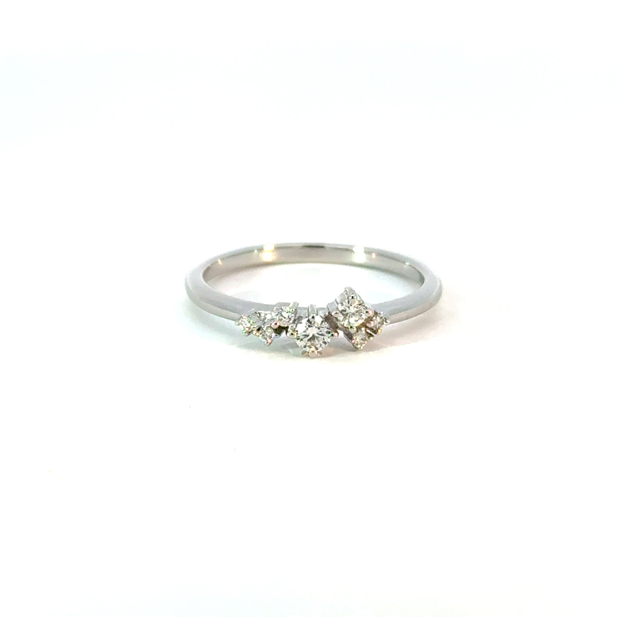 Ring in Weissgold 18kt mit Brillanten