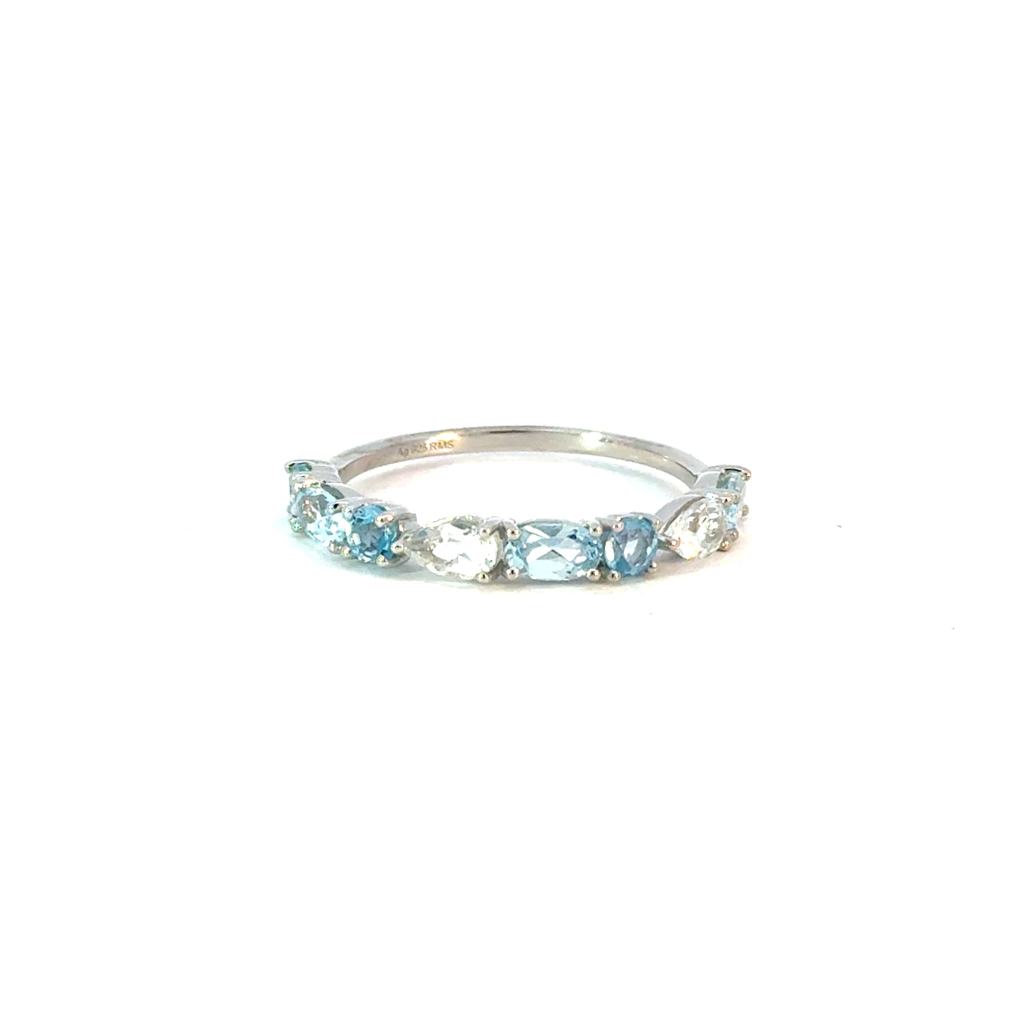 Ring in Silber mit Farbsteine