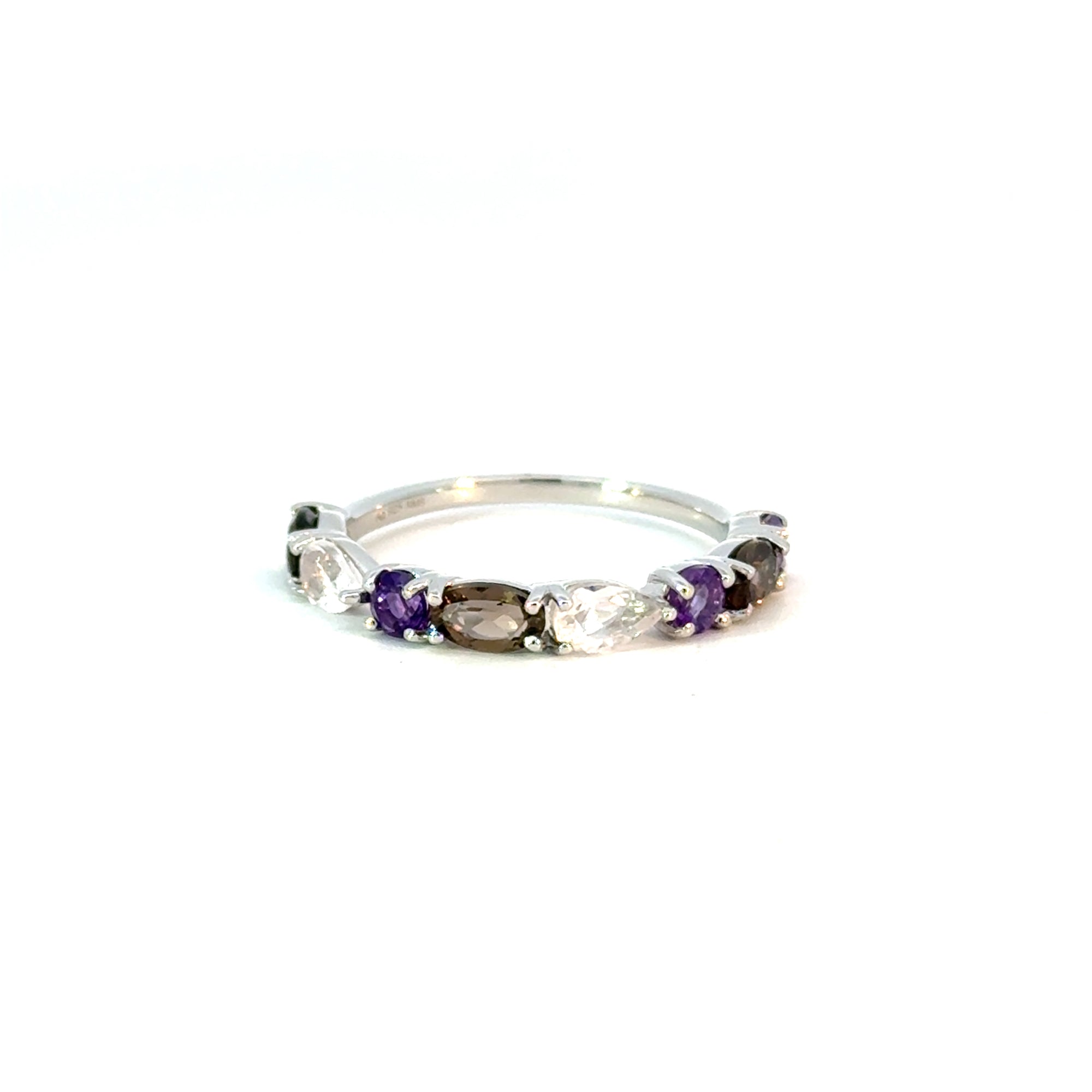 Ring in Silber mit Farbsteine