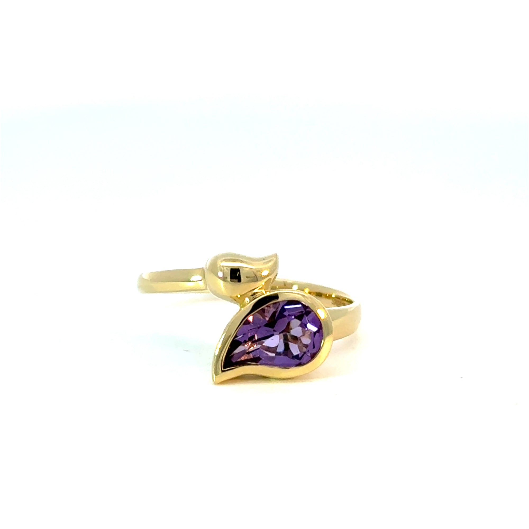 Ring in Gelbgold 18kt mit Amethyst