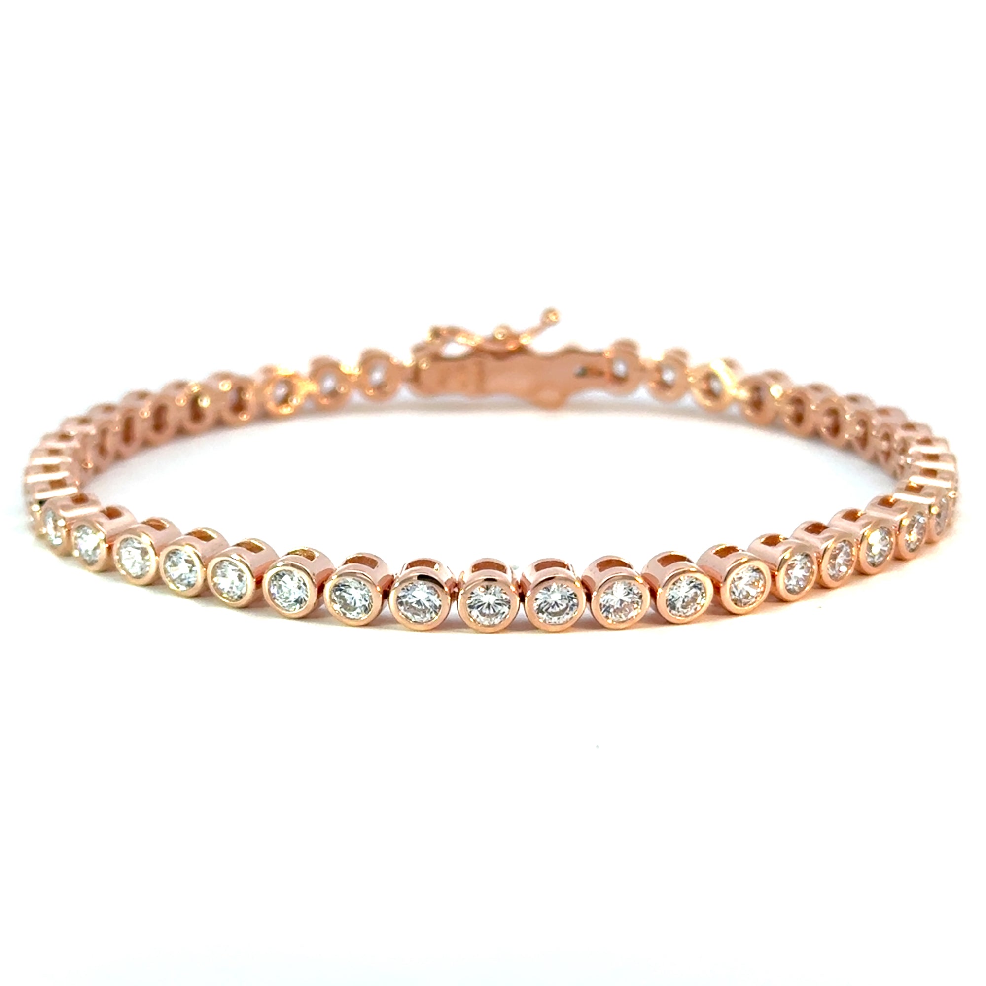 Bracelet Tennis in Silber vergoldet mit Zirkonia