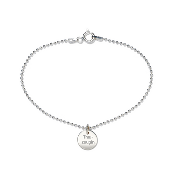 Armband Trauzeugin gelb vergoldet
