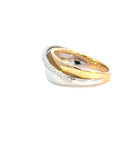 Ring in Gelb und Weissgold 18kt mit Brillanten
