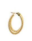 Creolen gekordelt in Gelbgold 14kt