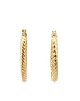 Creolen gekordelt in Gelbgold 14kt