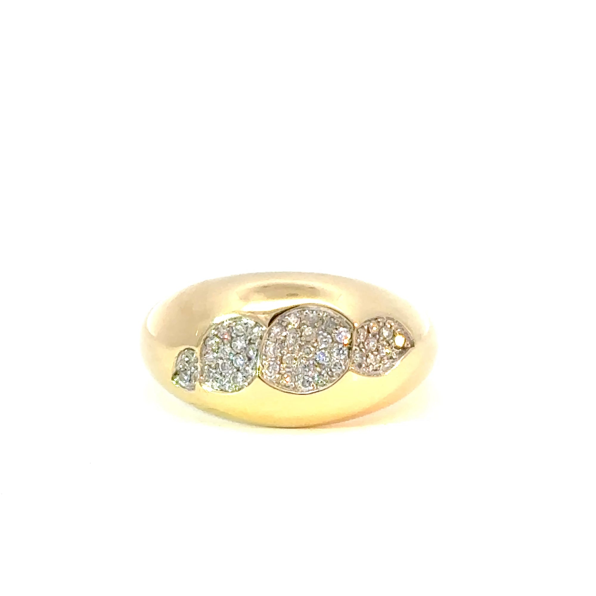 Ring in Gelbgold 18kt mit Brillanten