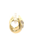 Creolen in Gelbgold 18kt mit Brillanten
