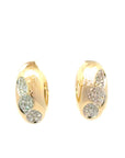 Creolen in Gelbgold 18kt mit Brillanten