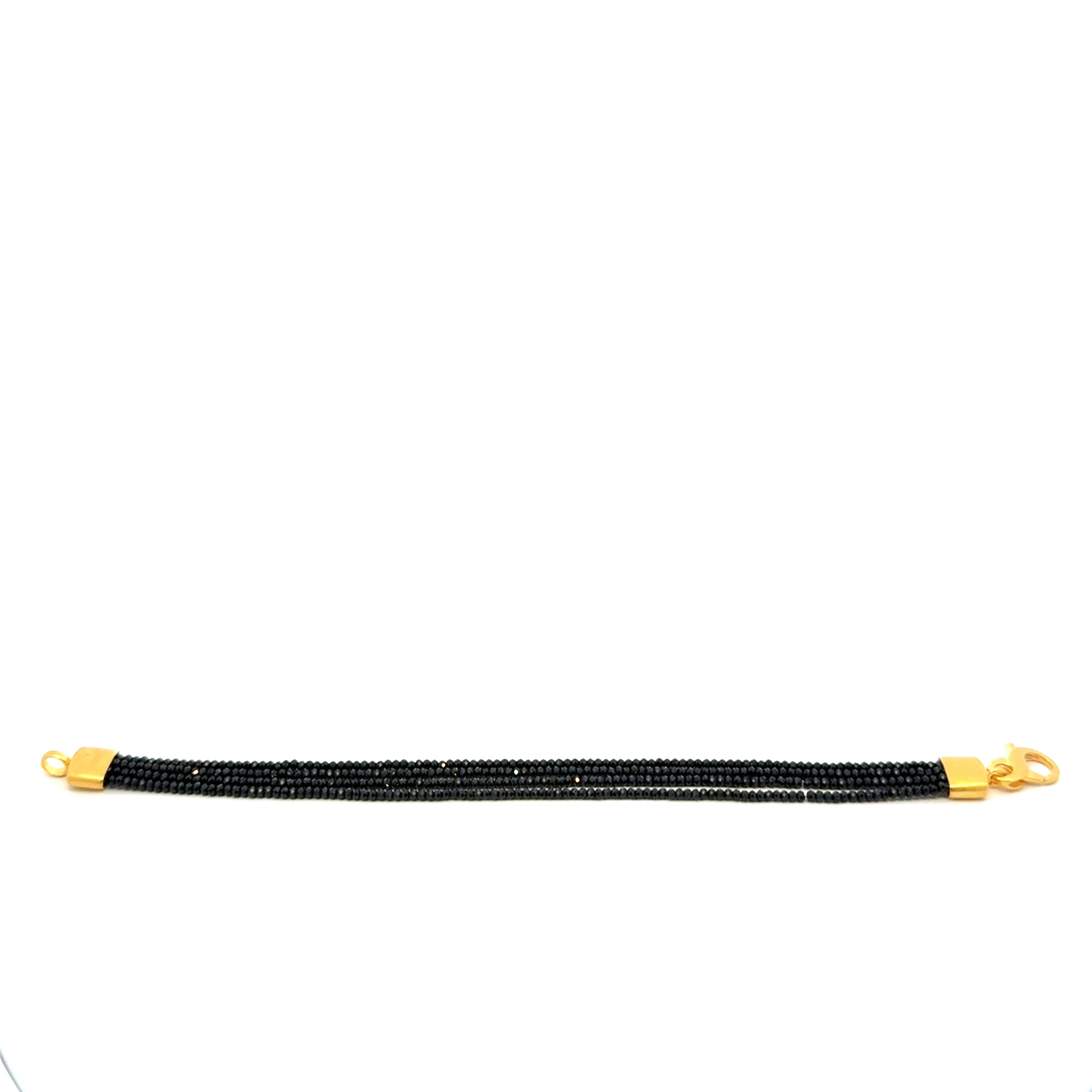 Bracelet in Silber vergoldet mit 4-fach Spinell