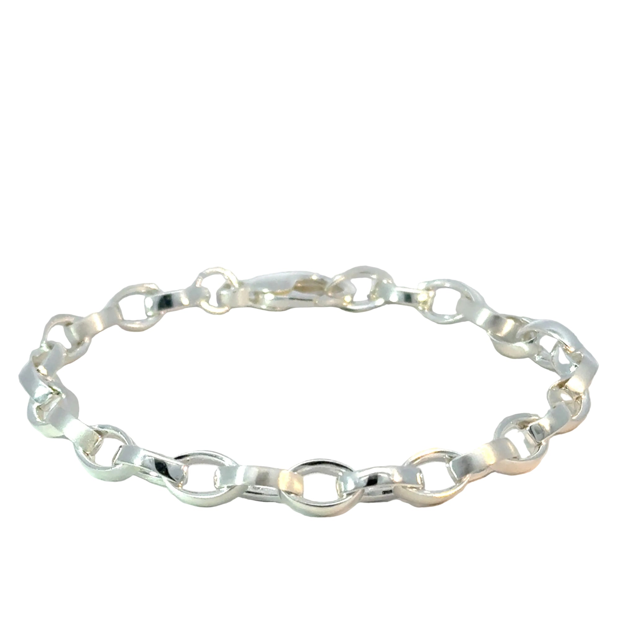 Bracelet Navette matt/glanz in Silber