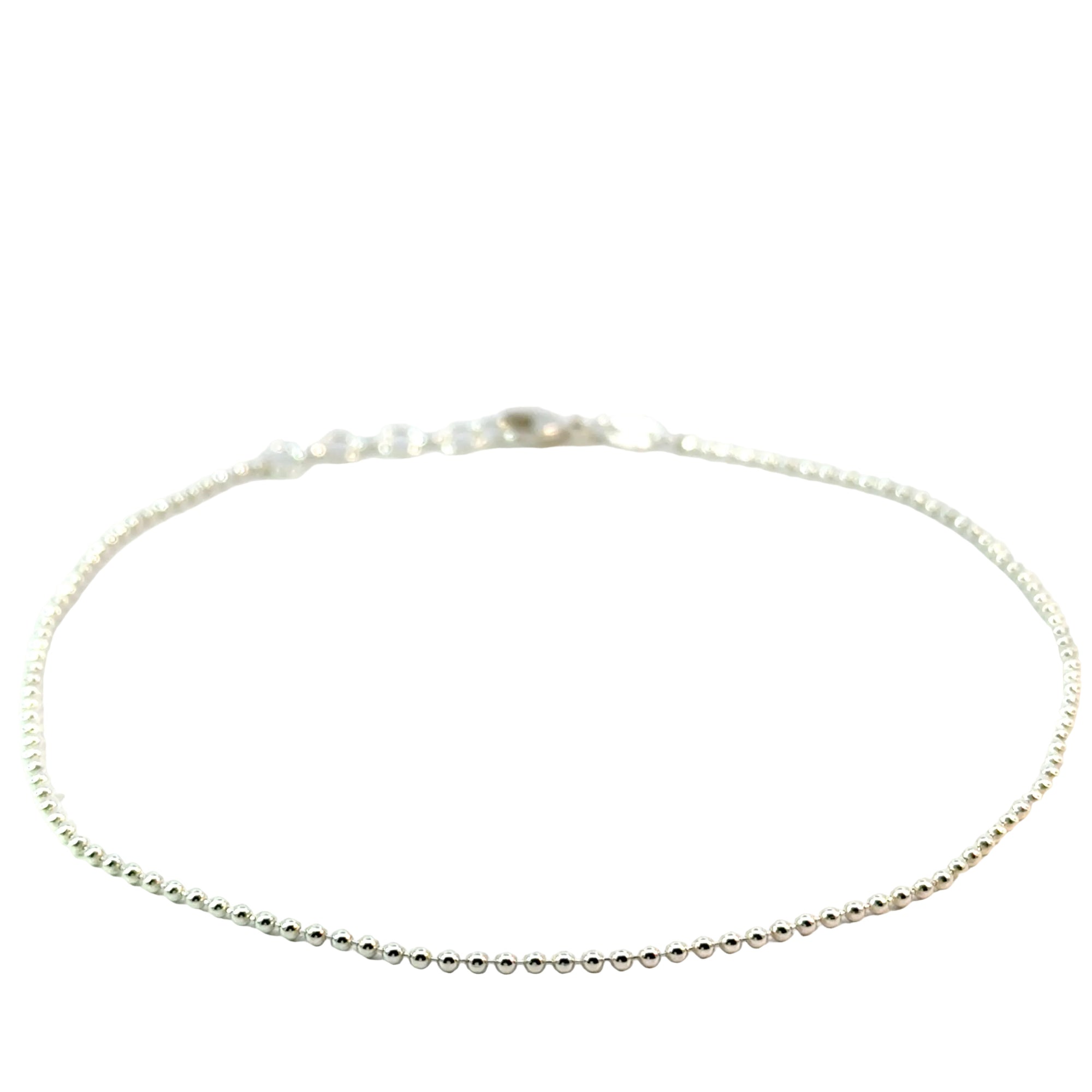 Fusskette Kugel in Silber