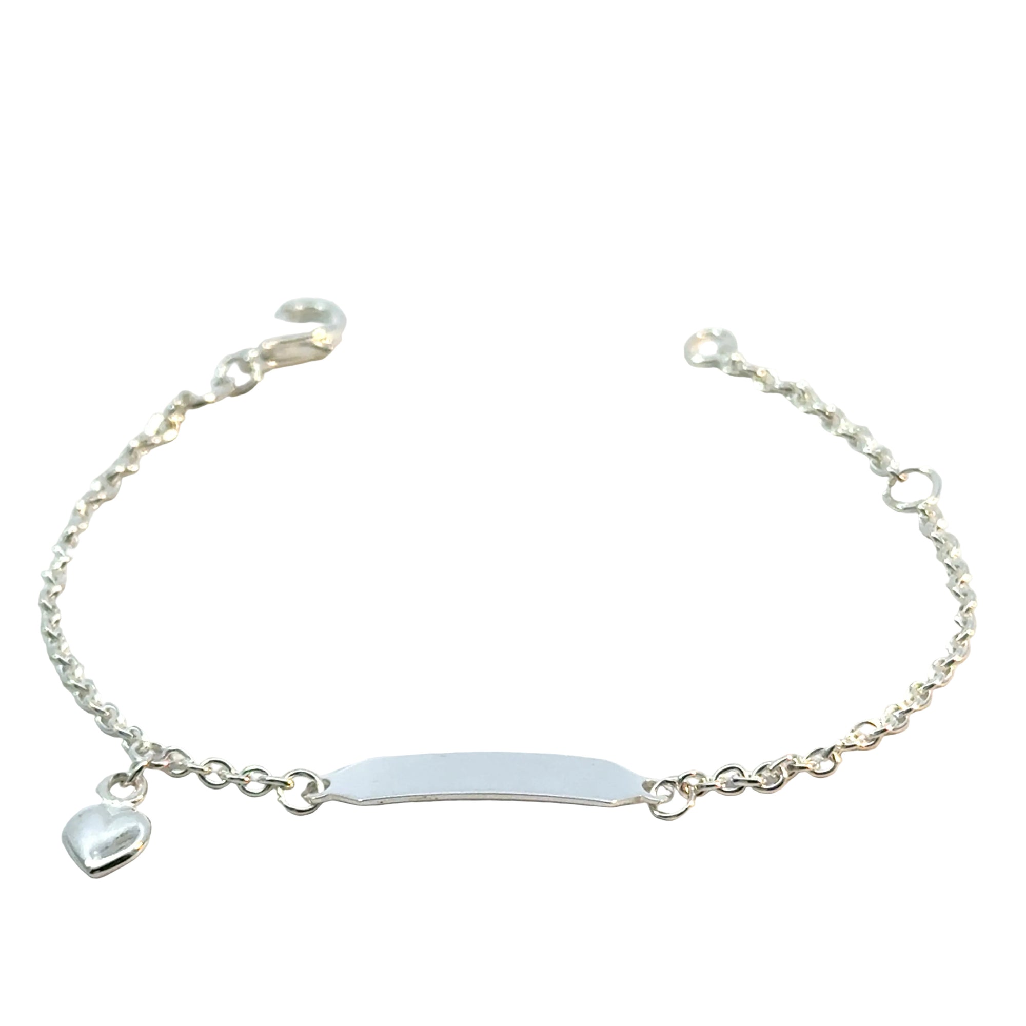ID Bracelet "Herz" in Silber