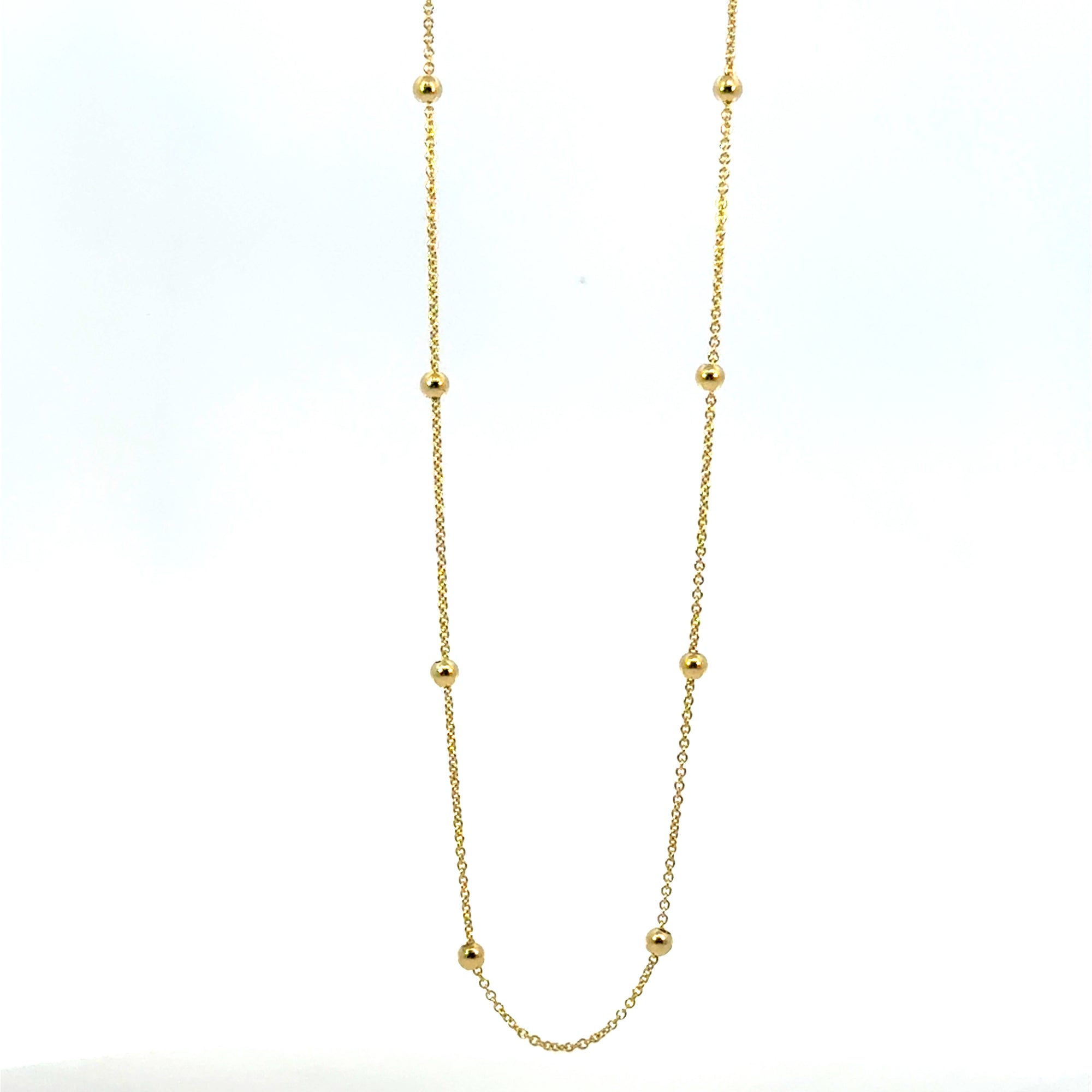 Collier mit Kugeln in Gelbgold 14kt