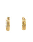 Creole einzeln "gemustert" in Gelbgold 14kt