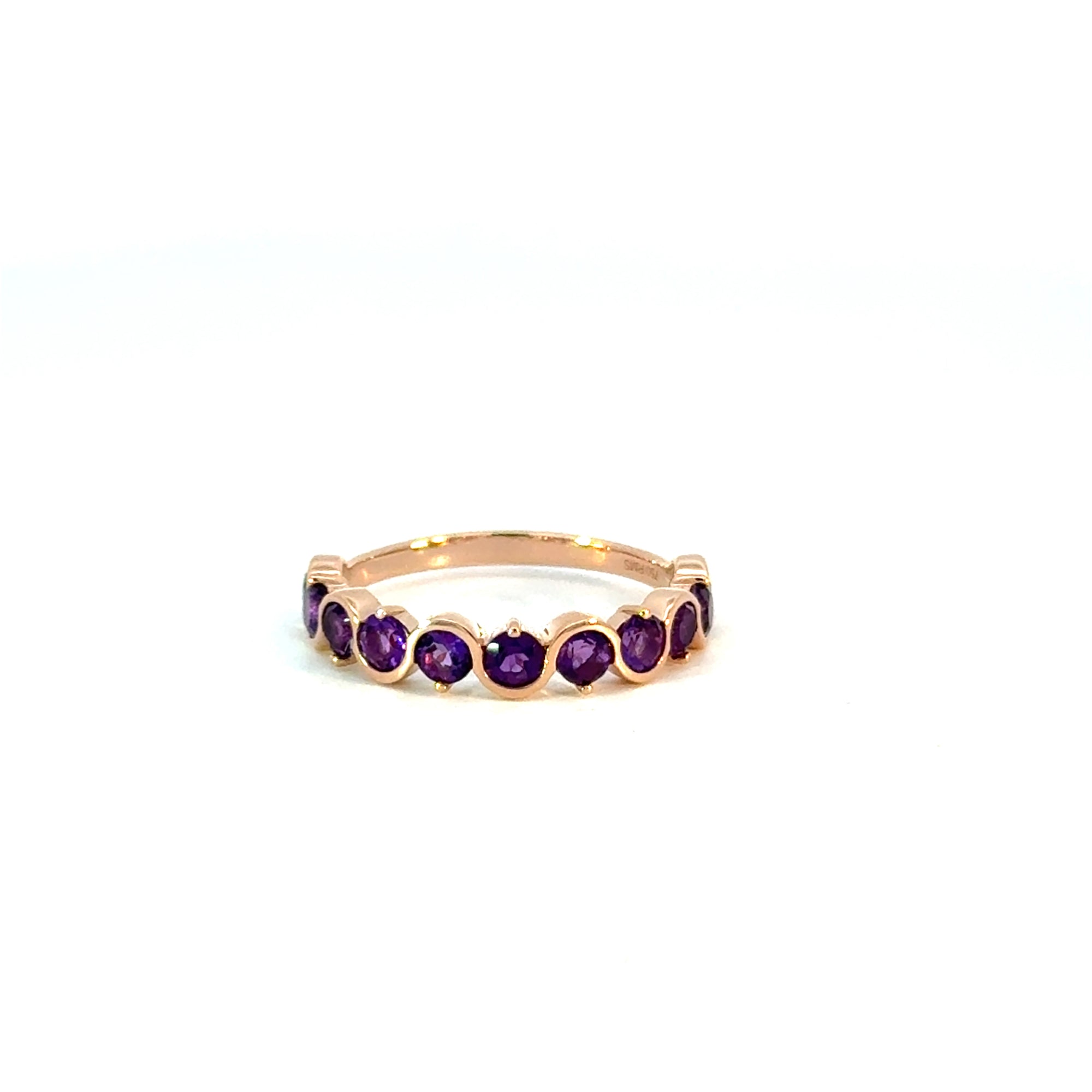 Ring in Rosegold 18kt mit Amethyst