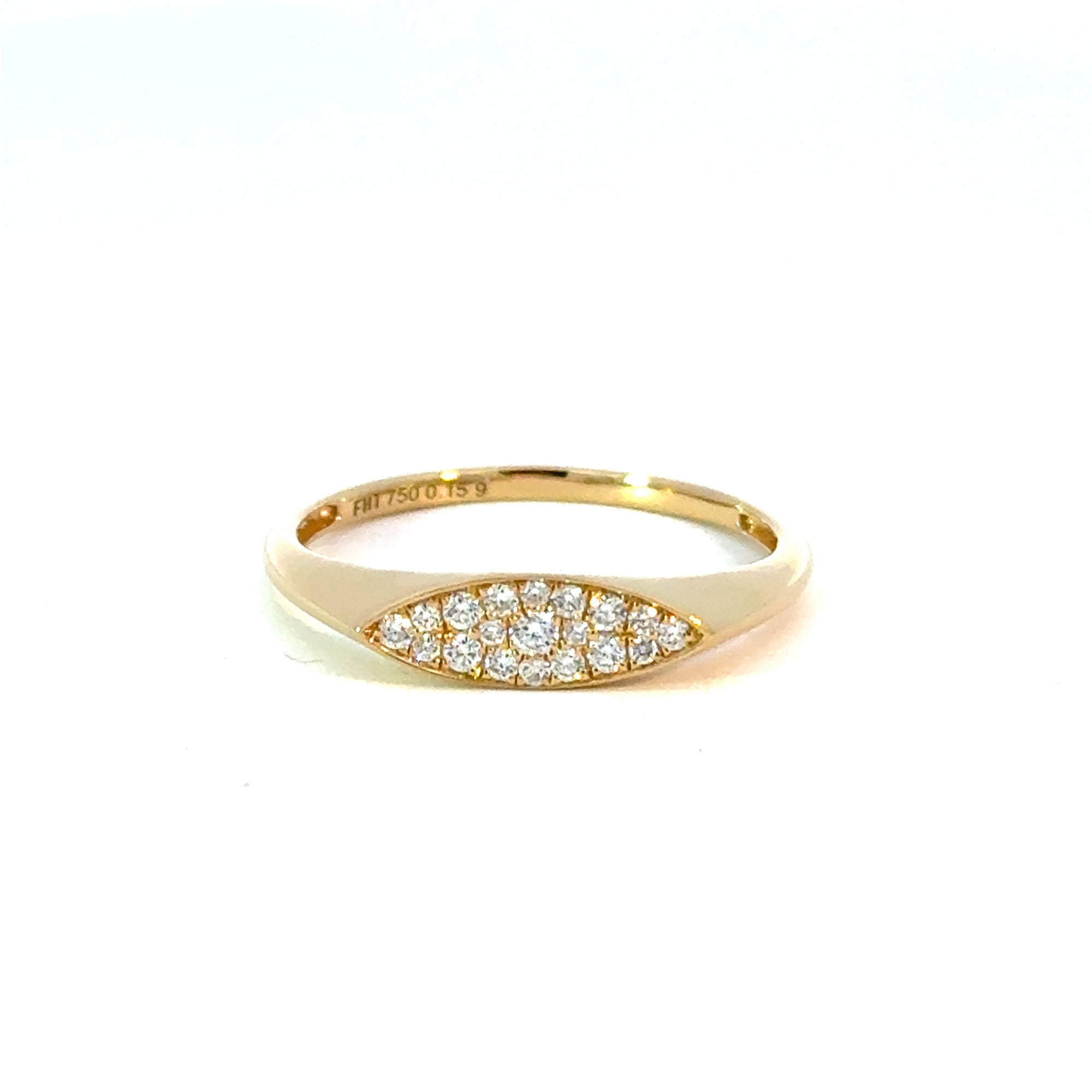 Ring in Gelbgold 18kt mit Brillanten