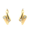 Creolen in Gelbgold 18kt mit Diamanten