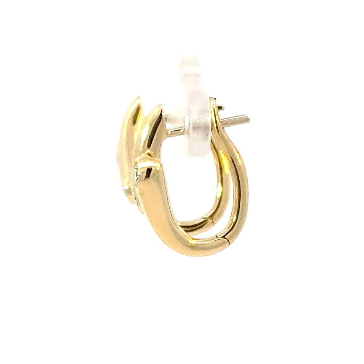 Creolen in Gelbgold 18kt mit Diamanten