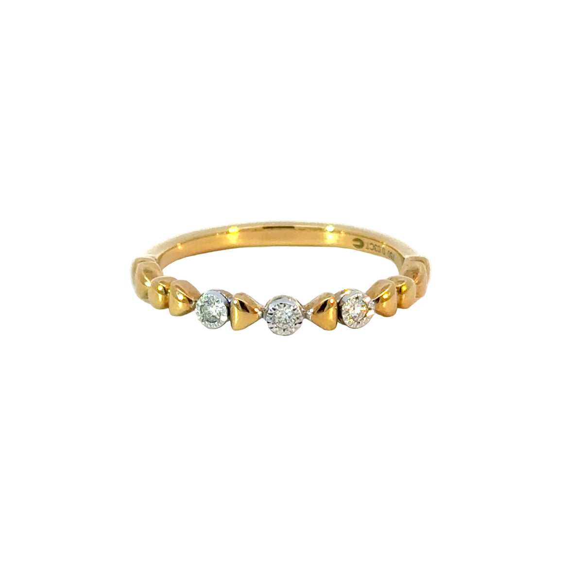 Ring in Gelbgold 18kt mit Brillanten