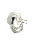 Ohrstecker in Weissgold 18kt mit Mondstein und Brillanten