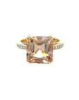 Ring in Rosegold 18kt mit Morganit und Brillanten