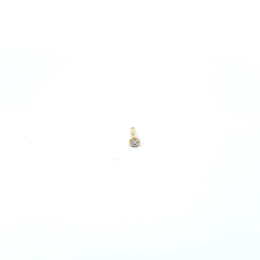 Nasenstecker Weissgold oder Gelbgold 750 mit Brillant