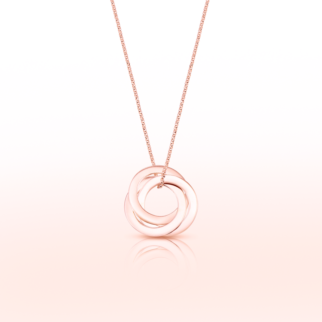 Anhänger mit Kette rose vergoldet