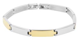 Armband in Edelstahl bicolor