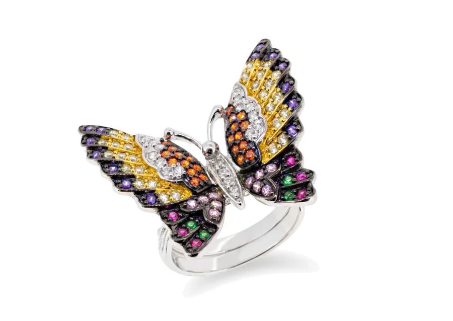 Ring Schmetterling Silber