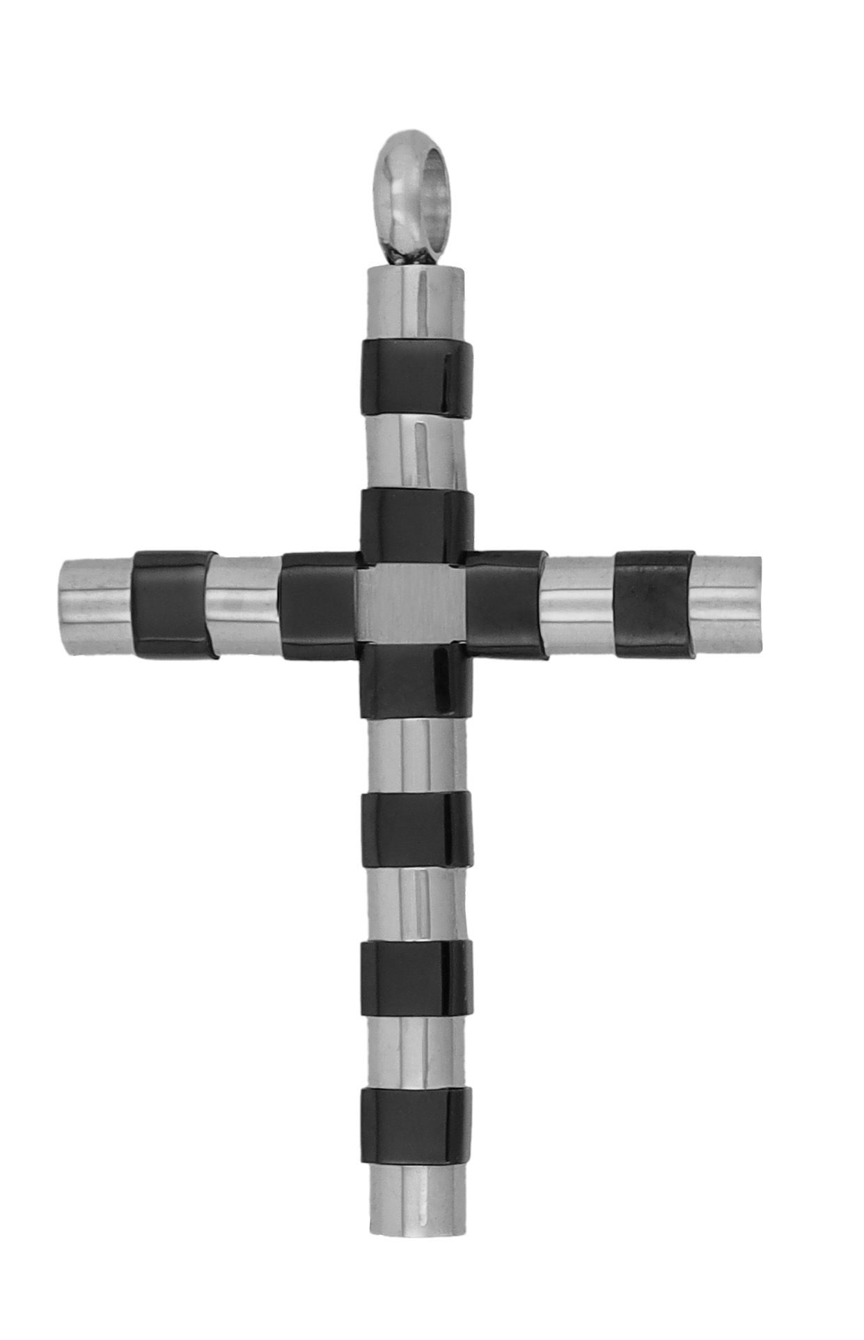 Anhänger Kreuz in Edelstahl bicolor
