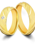 Partnerring Edelstahl goldfarbig