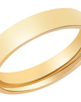 Partnerring Stahl goldfarbig