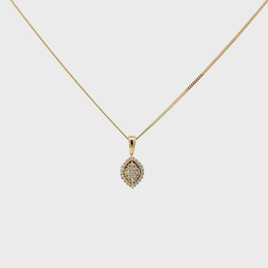 Anhänger Gelbgold 18kt mit Brillanten