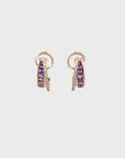 Ohrstecker Rosegold 18kt mit Amethyst